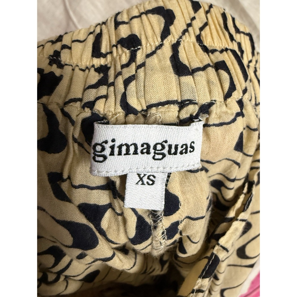 Gimaguas Abstract Wave Flared Pants In Beige Women's Size XS - Picture 4 of 8